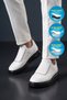 Comfort Sole Easy-To-Wear Comfortable White Men's Walking and Sports Shoes Motion 870 - 4