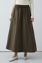 Ribbed Skirt Khaki