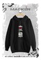 Unisex Women Men Japanese Letter Design Printed Sweatshirt