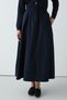 Ribbed Skirt Navy Blue - 5
