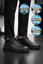 Rubber Sole Cold Resistant Smart Lace-Up Black Genuine Leather Men's Boots 26K554-1 - 4