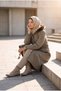 Detachable Hooded Oversized Wool-Lined Hijab Coat - 4