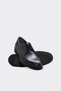 Genuine Leather 344Ma003 Black Leather Men's Classic Shoes - 3