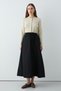Ribbed Skirt Black - 2