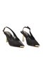 Stone Embellished Adjustable Ankle Strap Stylish Comfortable Black Women's Evening Dress Shoes K262-777-55 - 3