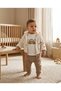 3-Piece Car Embroidered Baby Boy Set Welsoft 100% Cotton Printed Bodysuit 3-6 Months 6-9 9-12 12-18 Months Newborn Baby Set Cardigan +Pants +Bodysuit 100% Cotton Winter Baby 3-Piece Set - 3
