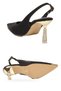 Stone Embellished Adjustable Ankle Strap Stylish Comfortable Black Women's Evening Dress Shoes K262-777-55 - 5