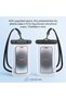 2 Pack Waterproof Phone Pouch, Dry Bag Case with Clear Transparent Window for Universal protective c - 3