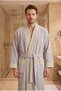 Serenity |   Kimono Premium Women's and Men's Bathrobes |   100% Cotton, Patterned, 1300Gr |   High Gram Weight, Fast Drying, and High Water Absorption - 2