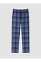 Esvab • Modern & Distinctive Checkered Embroidered Men's Pajama Bottoms