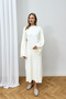Ribbed Knitwear Dress 94-4101 - 2