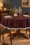Pompom Detailed Round Tablecloth – Liquid-Resistant, Stain-Proof, Durable Duck Fabric, Different Size Options - 2
