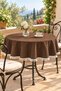 Pompom Detailed Round Tablecloth – Liquid-Resistant, Stain-Proof, Durable Duck Fabric, Different Size Options - 3