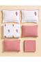 Fortuna Yonca Punch Embroidered 100% Cotton Double Duvet Cover Set 6 Pieces - 5