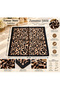 Timeless Elegance, Leopard Patterned Satin Scarf 47X47 cm – Stylish Women's Scarf with Black Edge Detail