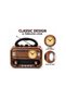 Retro Vintage Style FM Radio with Clock, USB, TF Card, Music Player and Remote Control - 8