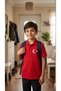 Cotton Polo Neck Moon Star Red Short Sleeve April 23 October 29 National Day Children's T-Shirt - 3