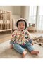 Smile Printed 2-Piece Baby Boy Set, 3-Piece Set, 100% Cotton Fabric, 6-9 Months, 9-12 Months, 12-18 Months, Baby Boy Set, Hooded Cardigan+Body+Pajamas, Newborn Baby Set, 100% Cotton Winter Baby 2-Piece Set - 3