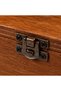Tribal Sun and Double Crescent Patterned Wooden Box Burma Color 20X10X8 cm - 7