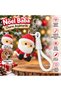 Santa Claus Charm Keychain – Knitted Textured Drawstring Bag Ornament with Adorable Santa Figure