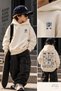 Fish Printed Front and Back Hooded Unisex Children's Sweatshirt 4-12 Years - 2