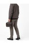 Genuine Leather Black Men's Handbag and Shaving Bag (Three Features in One Bag)
