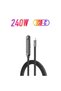 240W USB-C Fast Charging Cable with Folding Stand, Braided 1.5m Cord and 480Mbps Data Transfer - 2