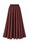 Standard Size Elastic Waist Poplin Fabric Skirt - 2