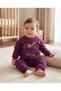 Cool Embroidered Baby Girl Set 3 Threaded 100% Cotton 6-9Months 9-12Months 12-18Months 18-24 Months Top and Bottom 2-Piece Baby Girl Set Winter Baby Set Girl's Sweater Pajamas - 3