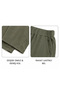 Plus Size Full Lycra Trend Pocketed Cropped Cycling Collar Sweat-Proof Seasonal Bottom-Up Top Set - 5