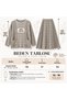 Cotton Knitted Sweater Skirt Double Set with Pockets Knitwear Women's Set - 2