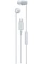 سماعات أذن سلكية IER-EX15C بتقنية USB-C مع ميكروفون وجهاز تحكم مدمج – باللون الأبيض.