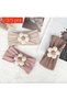 3-Piece Baby Girl Floral Headband Set – Soft Baby Headband with Flexible Knitted Pattern, Daisy Model - 3