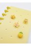 A5 Charmlı Perforated Notebook Pin It DIY Ring Bound Lined Pastel Yellow - 5