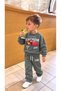 Boy's Crew Neck 2 Thread Seasonal Sweatshirt Tracksuit Set - 2