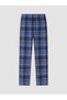 Rmz Gi̇yi̇m Farki̇lya Checkered Embroidered Men's Pajama Bottoms - 2