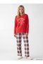 Rmz Gi̇yi̇m Farki̇yla New Year's Themed Women's Pajama Set - 2