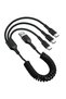 كابل شحن USB A إلى USB C قابل للسحب 3 في 1، سلك شحن سريع 5 أمبير مع مقسم Y، متوافق