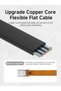 كابل USB4 على شكل حرف L بطول 0.33 قدم، نقل بيانات بسرعة 80 جيجابت في الثانية، عرض فيديو بدقة 8K عند 60 هرتز، شحن سريع بقوة 240 واط، كابل USB-C - 7