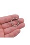 Paracord Accessory Bracelet, Hobby Connection Metal Round Ring 2 cm Nickel Color * 10 Pcs - 2