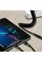 كابل شحن USB A إلى USB C قابل للسحب 3 في 1، سلك شحن سريع 5 أمبير مع مقسم Y، متوافق - 5