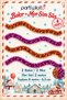 Copper and Purple Glitter Ornament 4 Pieces 2 Meters Total 8 m 6.5 cm Christmas Tree Decoration - 2