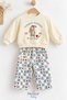 Baby Girl Set with Rabbit Print and Strawberry Pattern Pants, 2-Piece Seasonal Set for 6 9 12 18 24 Months - 4