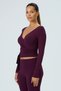 LUNA - WRAP TOP - MULBERRY - 3