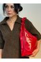 Pera Patent Leather Faux Leather Shoulder Bag with Adjustable Drawstring Strap Detail - 5