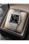 Rym-614270 Roma Numerals Square Men's Wristwatch - Steel Strap - 3