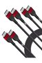 3 عبوات من كابل USB C نوع C بطول 2 متر، كابل USB C إلى USB C مضفر بقدرة 60 واط، متوافق مع آيباد برو وماك بوك