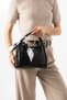 Women's Stylish Crossbody Hand and Shoulder Bag with Scarf Detail and 4 Compartments - 3