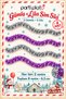 Silver and Lilac Glitter Ornament 4 Pieces 2 Meters Total 8 m 6.5 cm Christmas Tree Decoration - 2