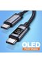 كابل USB-C إلى USB-C بقوة 240 واط، طول 3.9 قدم، مع شاشة OLED لعرض الطاقة في الوقت الفعلي - 3